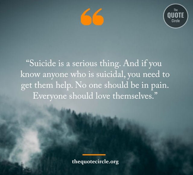 Suicide Quotes and Saying in life,