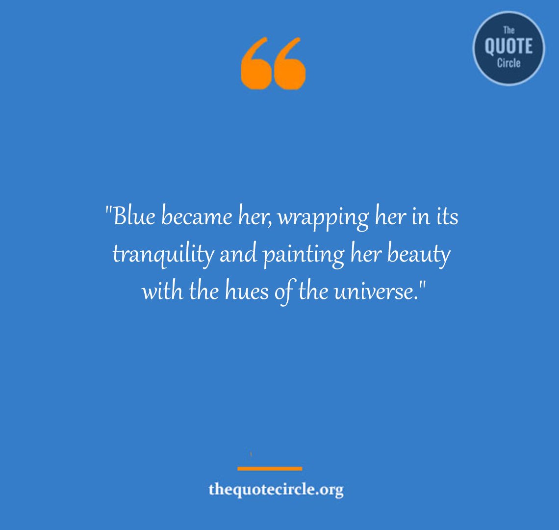 Beautiful in Blue Quotes and Saying