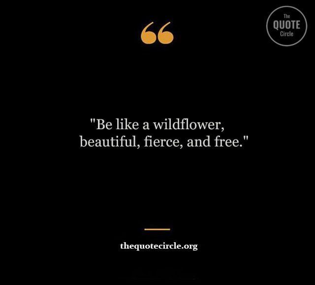 Short Wildflower Quotes and Saying