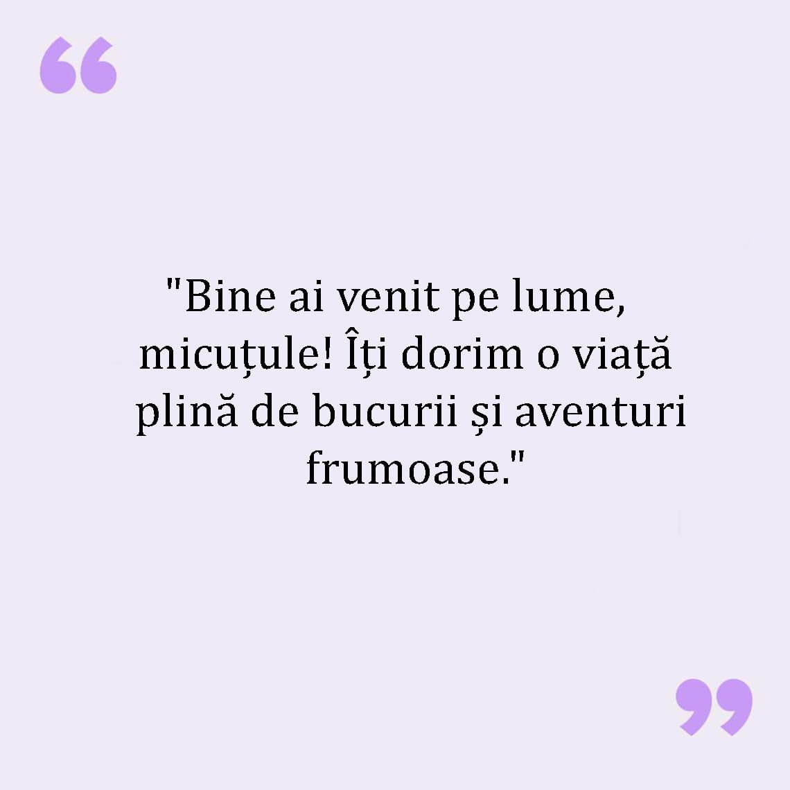 Bine Ai Venit Pe Lume Mesaje