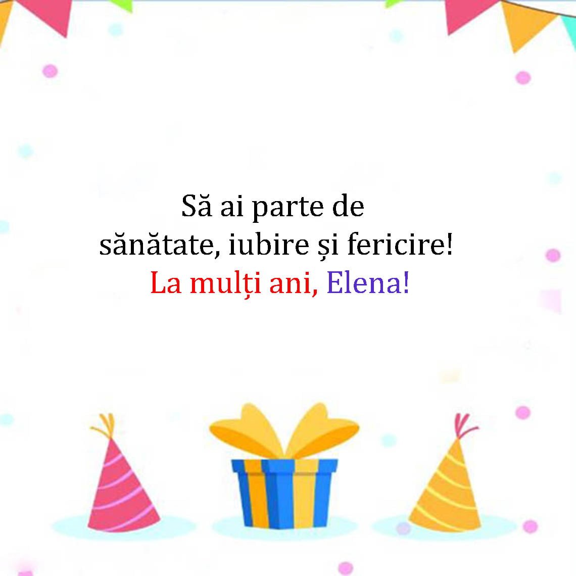 La Multi Ani Elena Mesaje