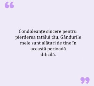 Mesaj De Condoleante Pentru Tata