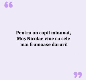 Mesaj De La Mos Nicolae Pentru Copii
