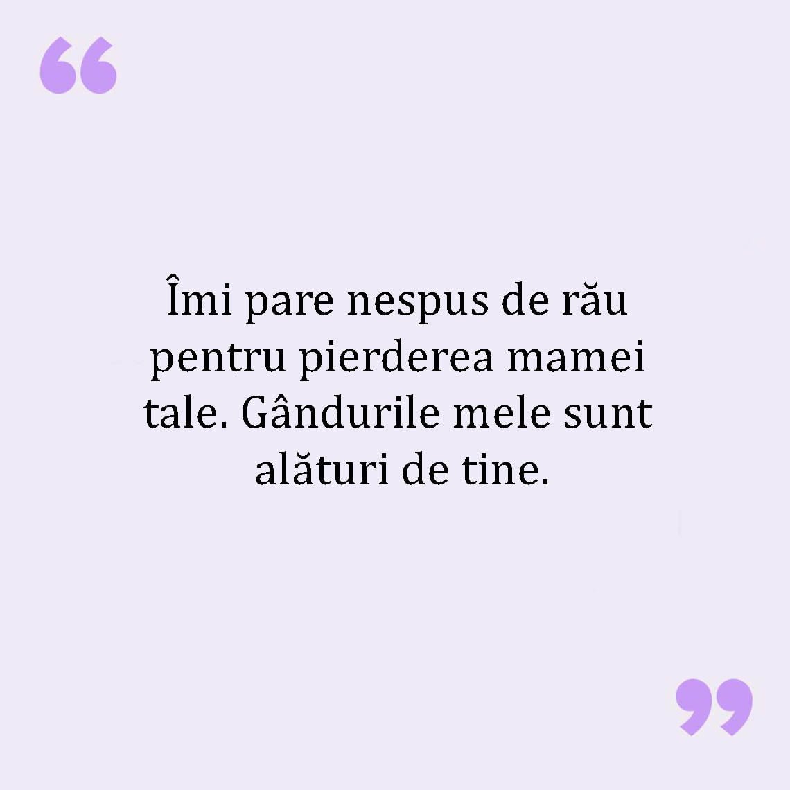 Mesaje De Condoleante Pentru Mama