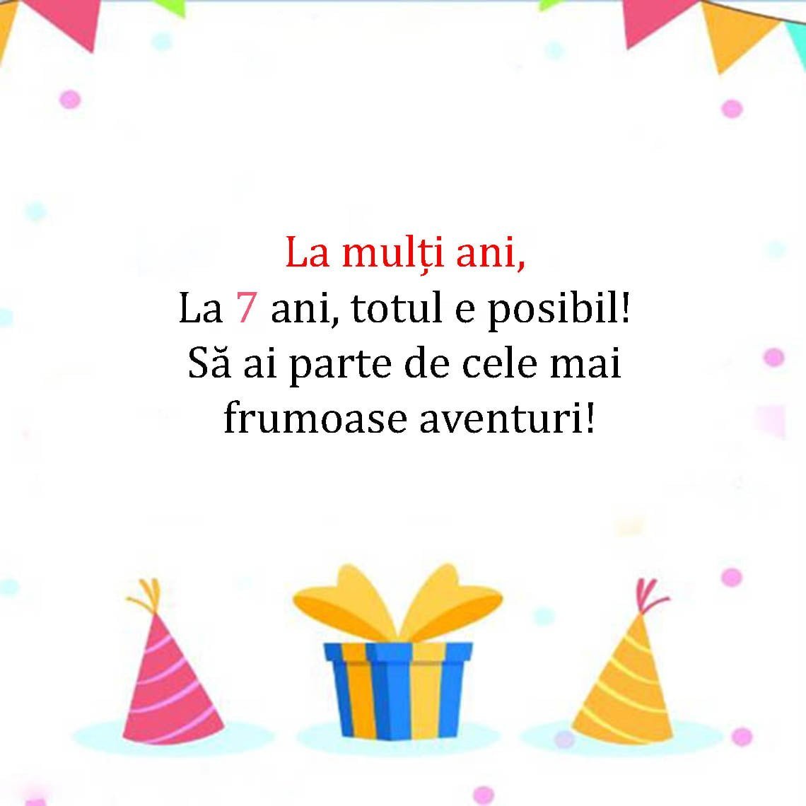 Mesaje De La Multi Ani Pentru Copii De 7 Ani