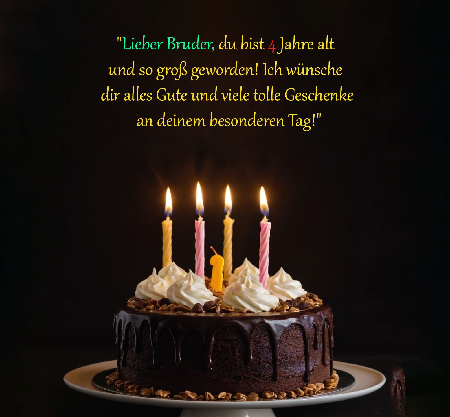 Sprüche für Glückwünsche zum 4 Geburtstag alter Bruder