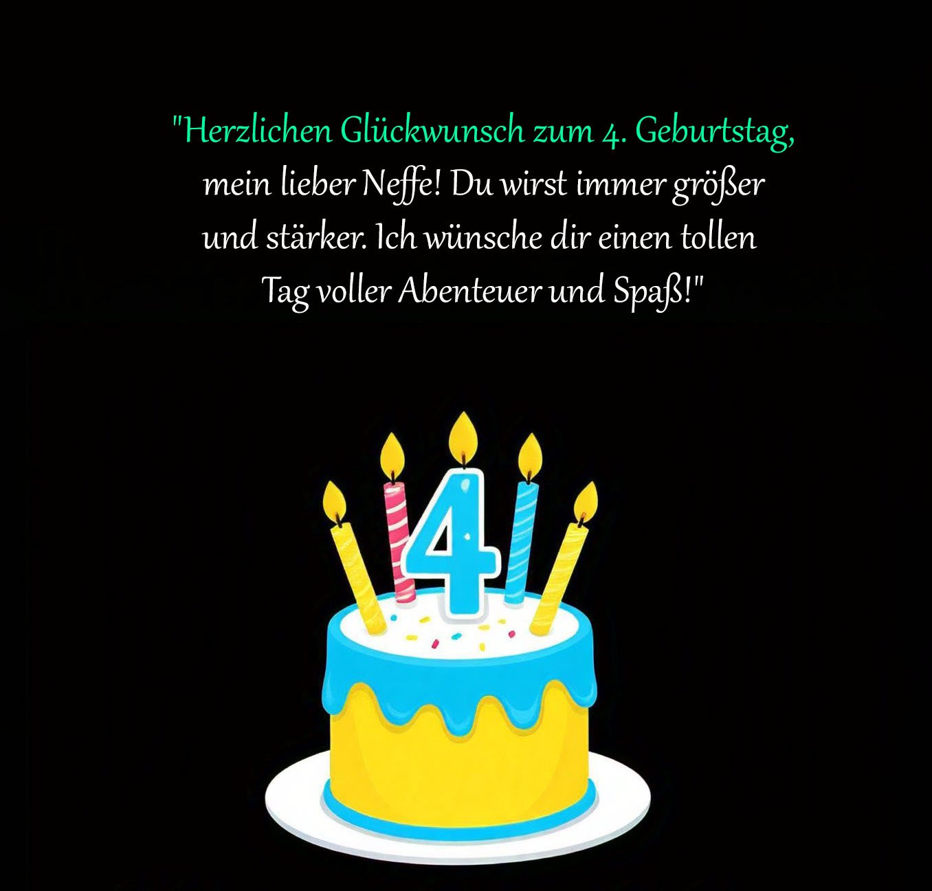 Spruche-fur-Gluckwunsche-zum-4-Geburtstag-fur-Ihren-Neffen