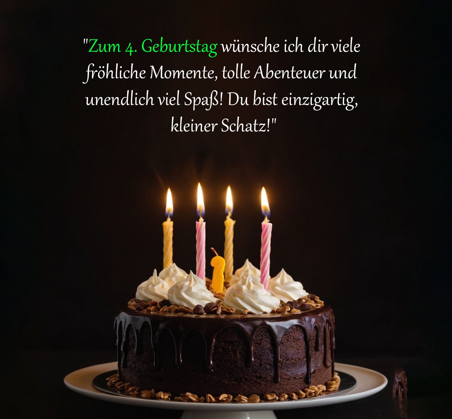 Sprüche für Glückwünsche zum 4. Geburtstag