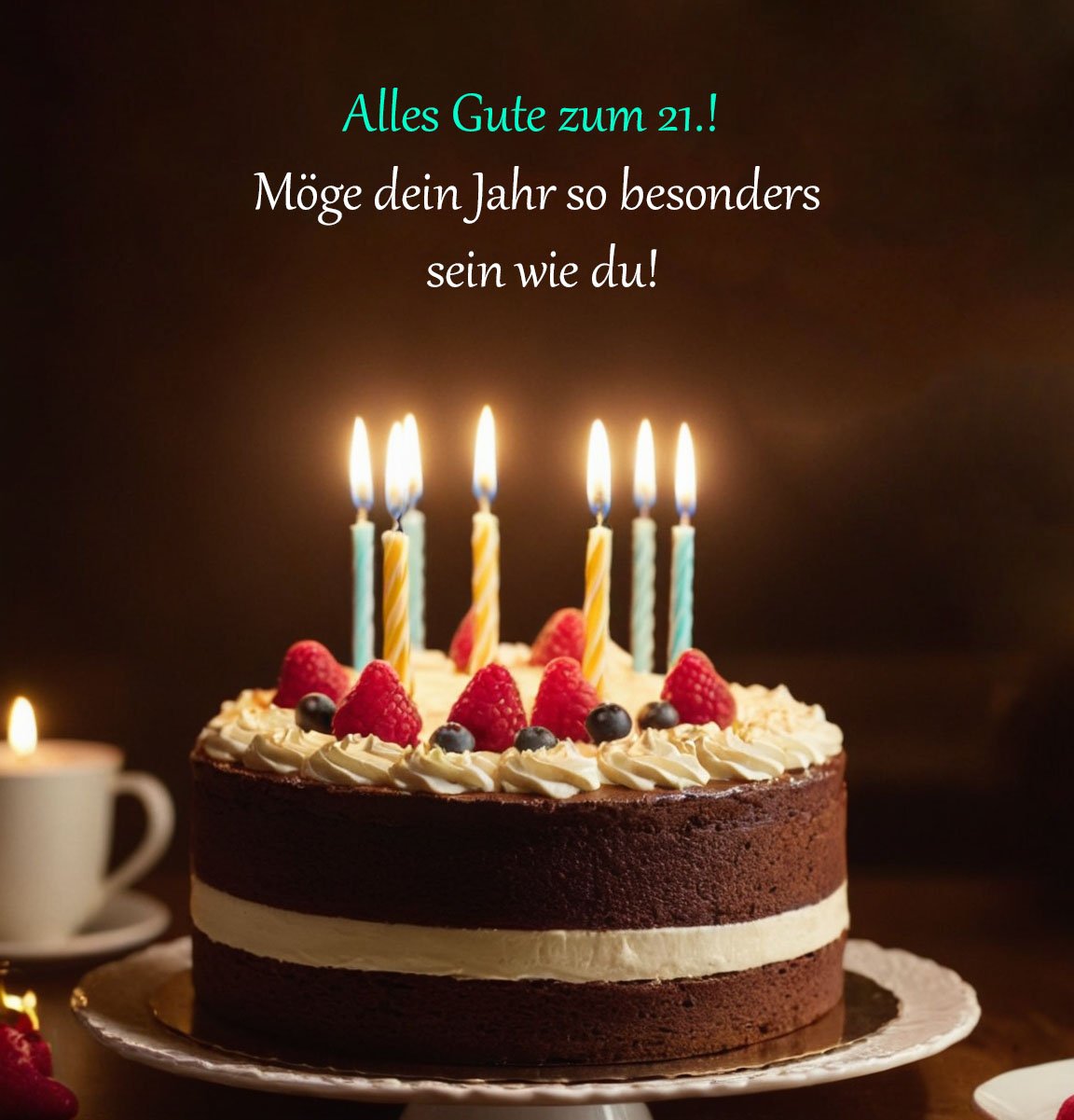 Kurze Sprüche für Glückwünsche zum 21. Geburtstag