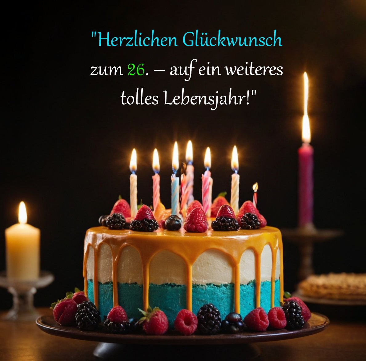 Kurze Sprüche für Glückwünsche zum 26. Geburtstag