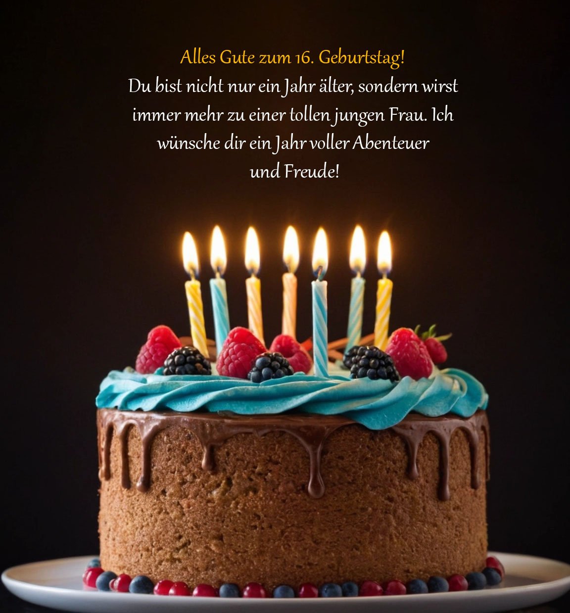 Sprüche für Glückwünsche zum 16. Geburtstag für ein Mädchen