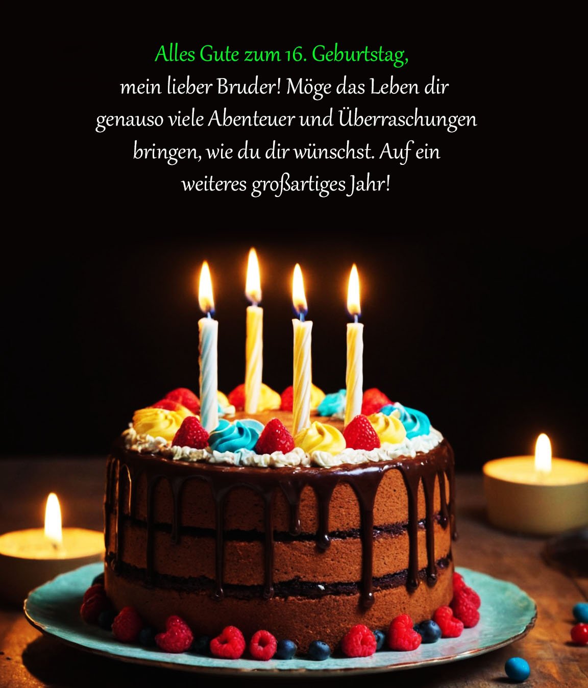 Sprüche für Glückwünsche zum 16. Geburtstag für einen Bruder