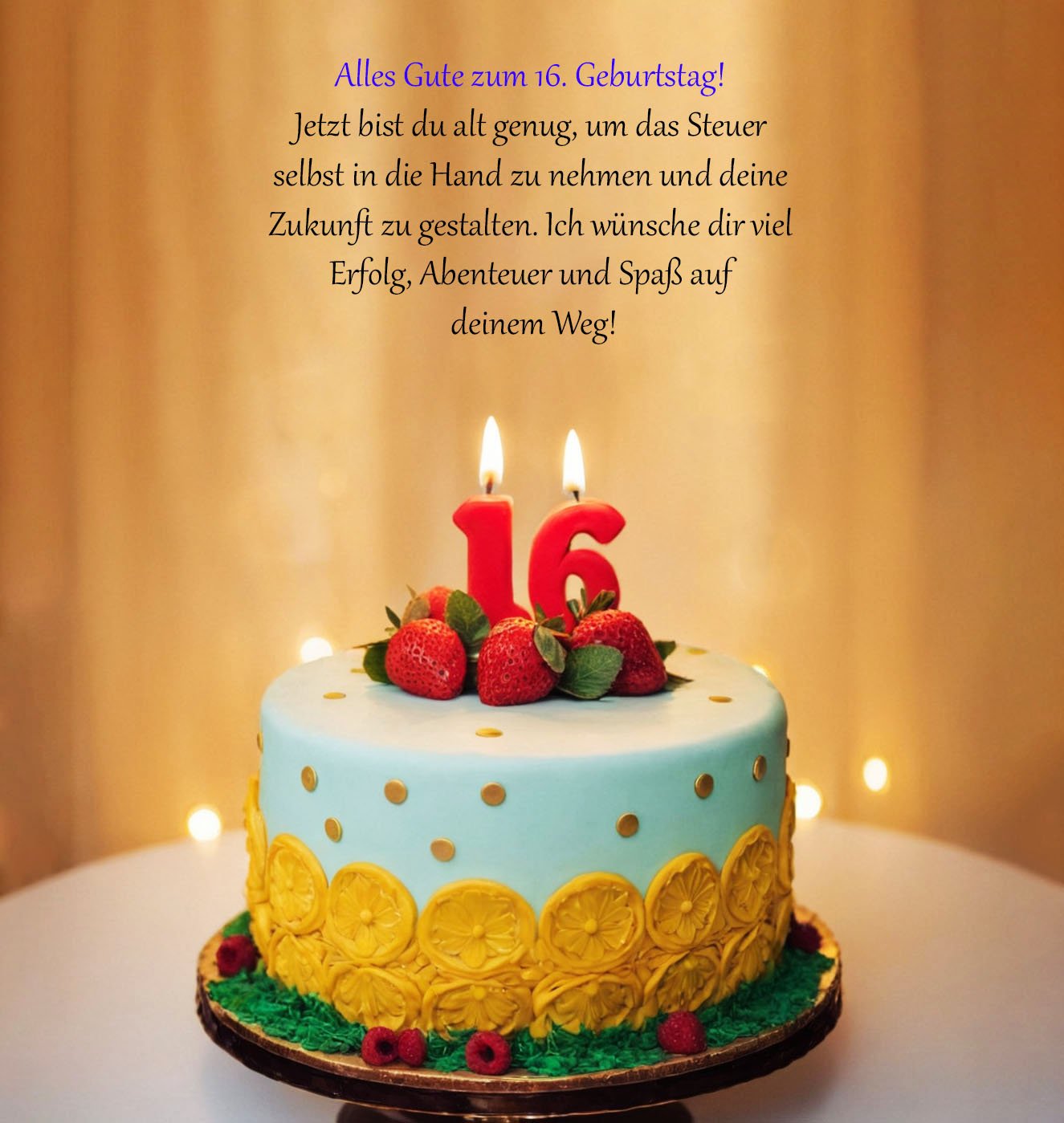 Sprüche für Glückwünsche zum 16. Geburtstag für einen Jungen