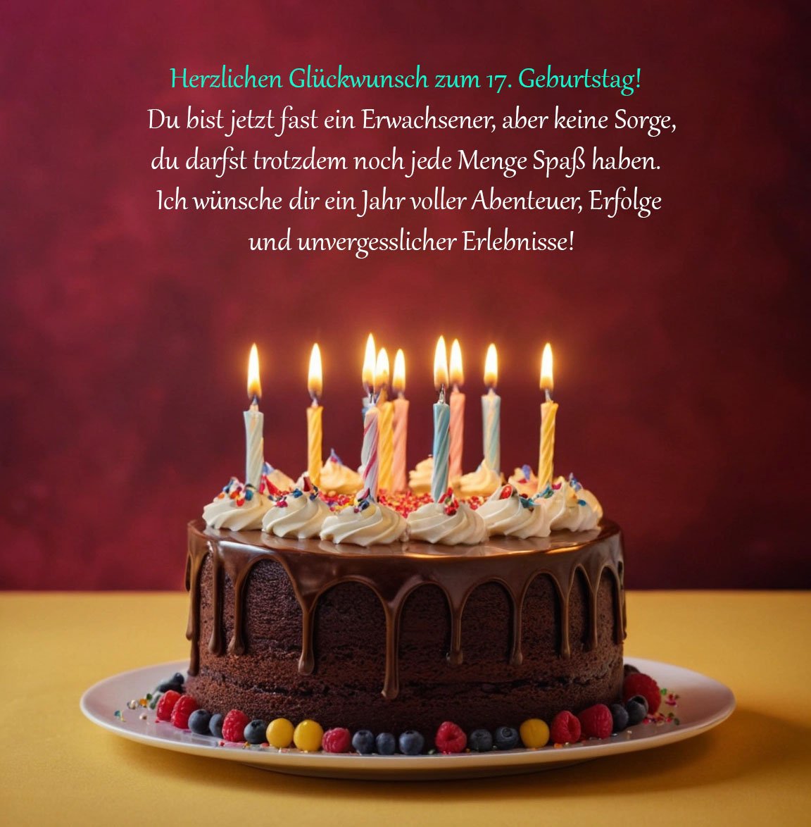 Top Sprüche für Glückwünsche zum 17. Geburtstag Sprüche für Glückwünsche zum 17. Geburtstag für einen Jungen