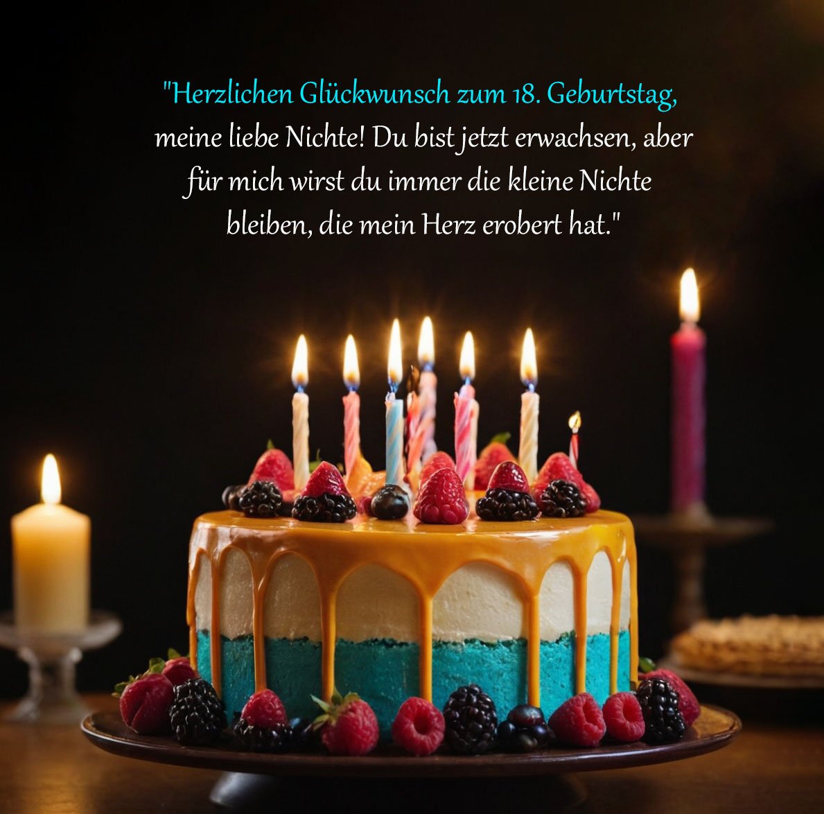 Sprüche für Glückwünsche zum 18. Geburtstag für Nichte