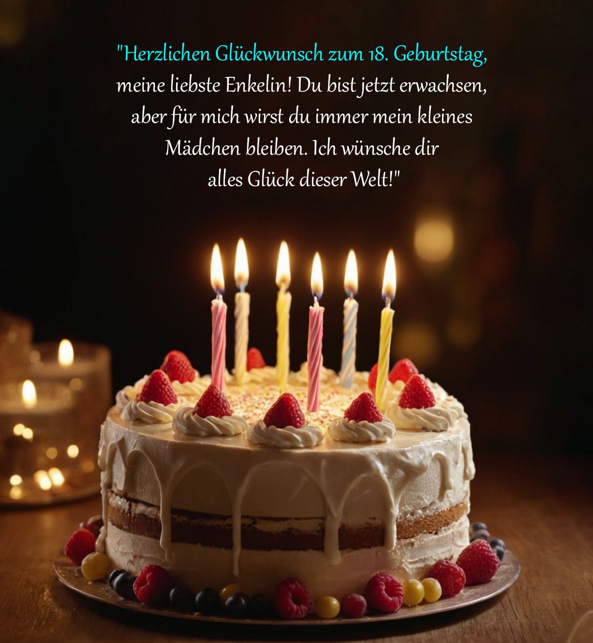 Sprüche für Glückwünsche zum 18. Geburtstag für deine Enkelin