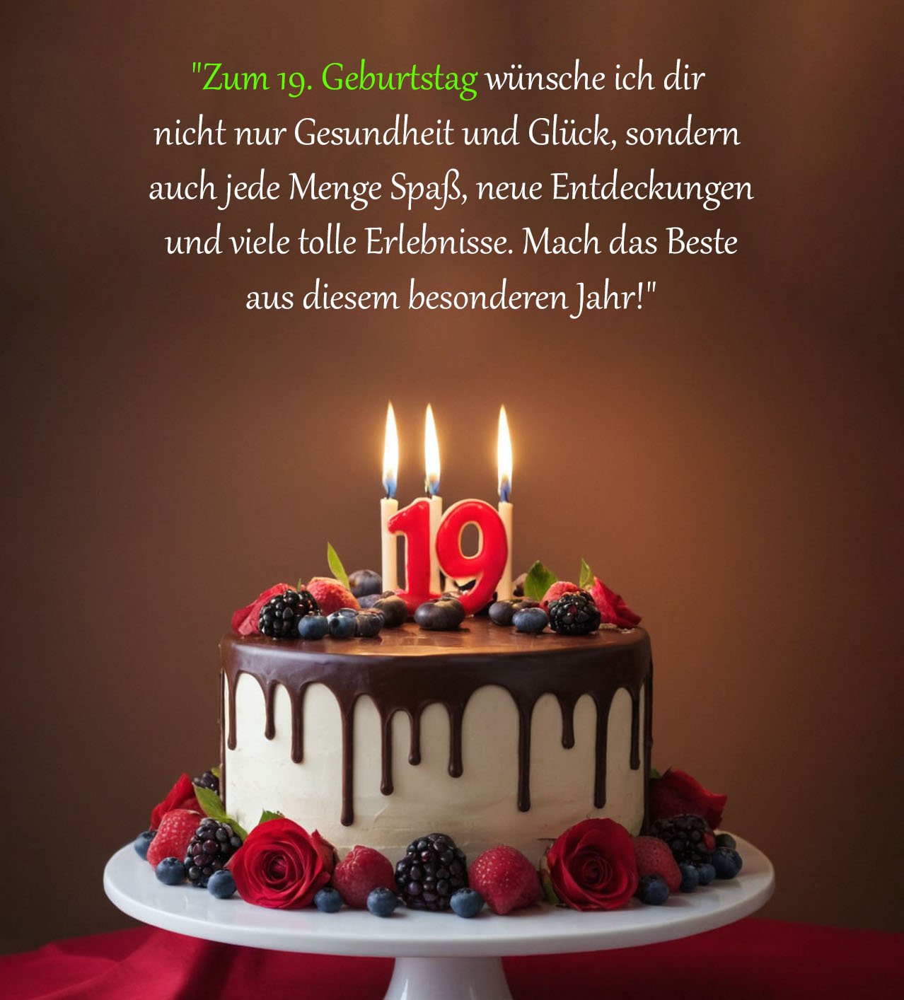 Top Sprüche für Glückwünsche zum 19. Geburtstag Sprüche für Glückwünsche zum 19. Geburtstag