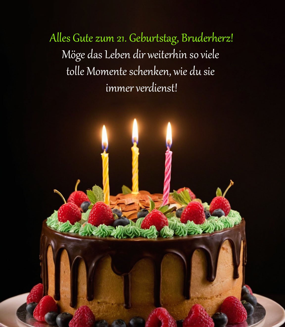 Sprüche für Glückwünsche zum 21. Geburtstag für einen Bruder