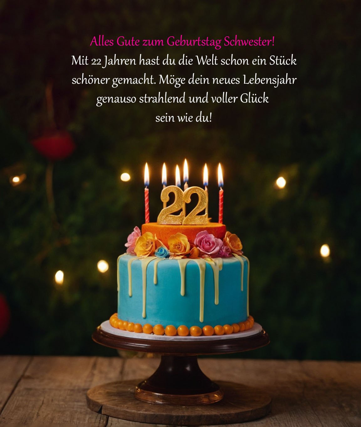 Top Sprüche für Glückwünsche zum 22. Geburtstag Sprüche für Glückwünsche zum 22. Geburtstag für eine Schwester