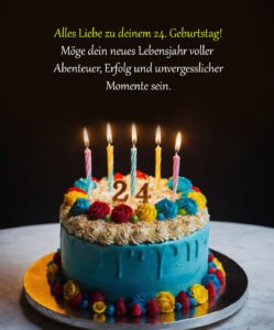Sprüche für Glückwünsche zum 24. Geburtstag