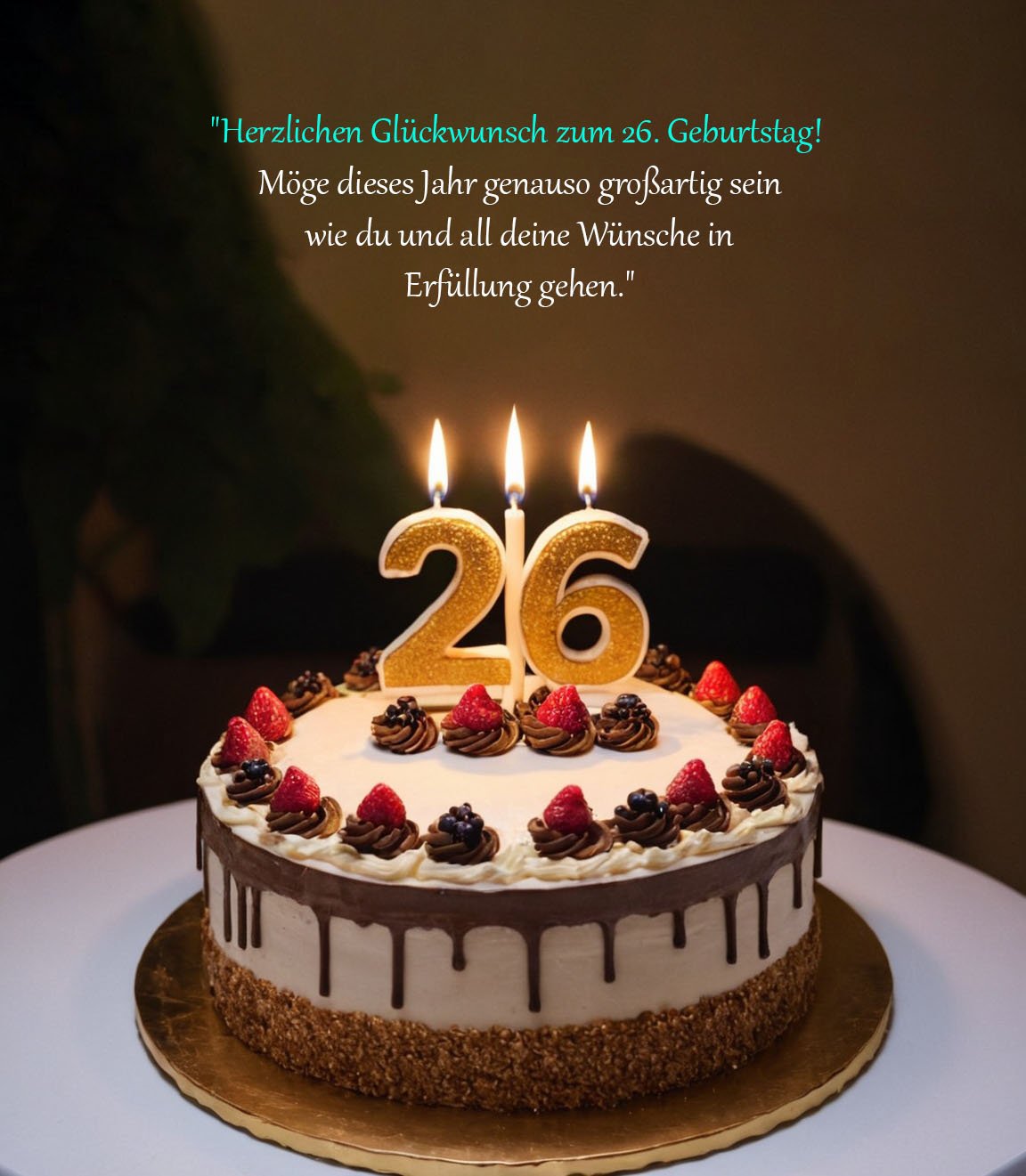 Sprüche für Glückwünsche zum 26. Geburtstag