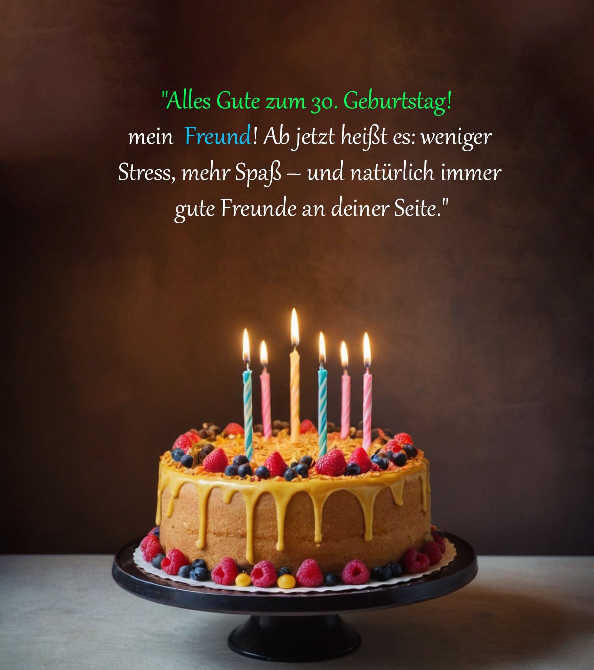 Sprüche für Glückwünsche zum 30. Geburtstag für einen Freund