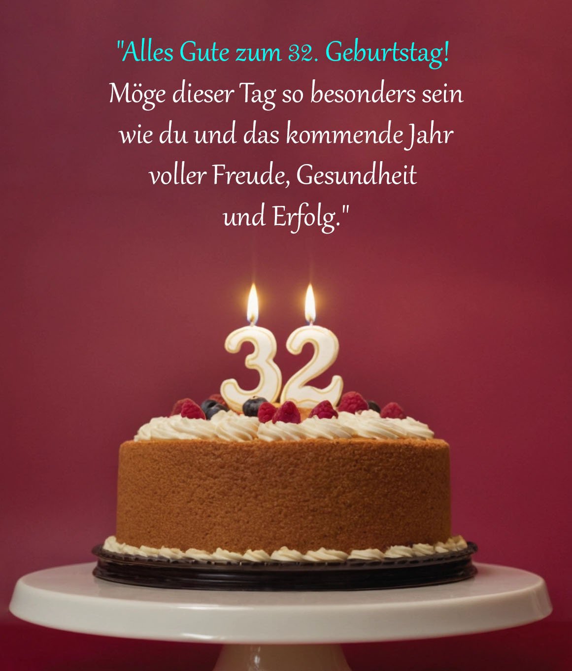 Sprüche für Glückwünsche zum 32. Geburtstag
