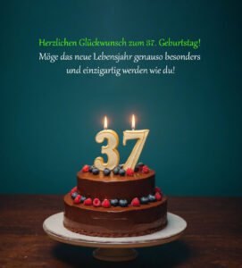 Sprüche für Glückwünsche zum 37. Geburtstag
