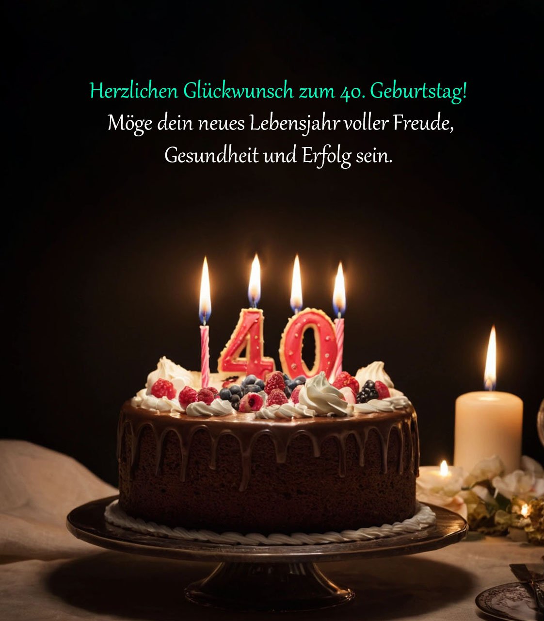 Sprüche für Glückwünsche zum 40. Geburtstag