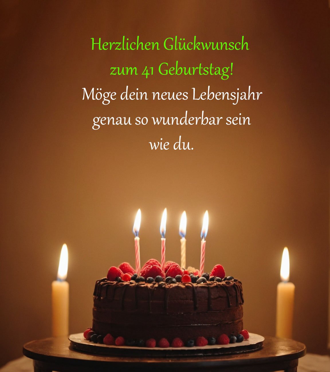 Sprüche für Glückwünsche zum 41. Geburtstag