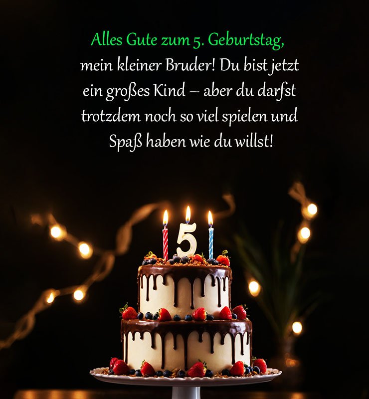 Top Sprüche für Glückwünsche zum 5. Geburtstag Spruche-fur-Gluckwunsche-zum-5-Geburtstag-Bruder