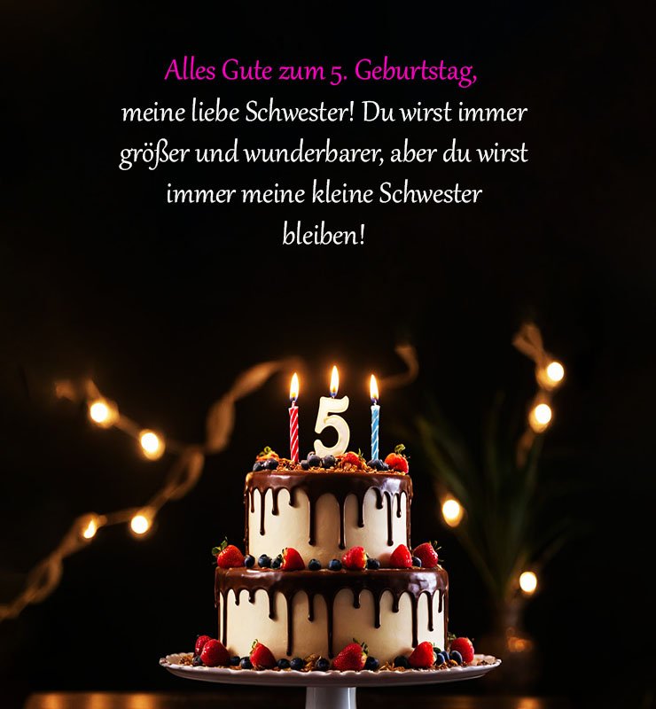 Top Sprüche für Glückwünsche zum 5. Geburtstag Spruche-fur-Gluckwunsche-zum-5-Geburtstag-deiner-Schwester