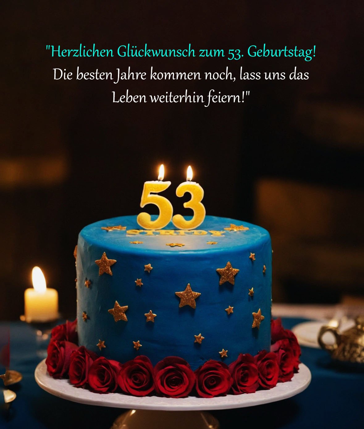 Sprüche für Glückwünsche zum 53. Geburtstag