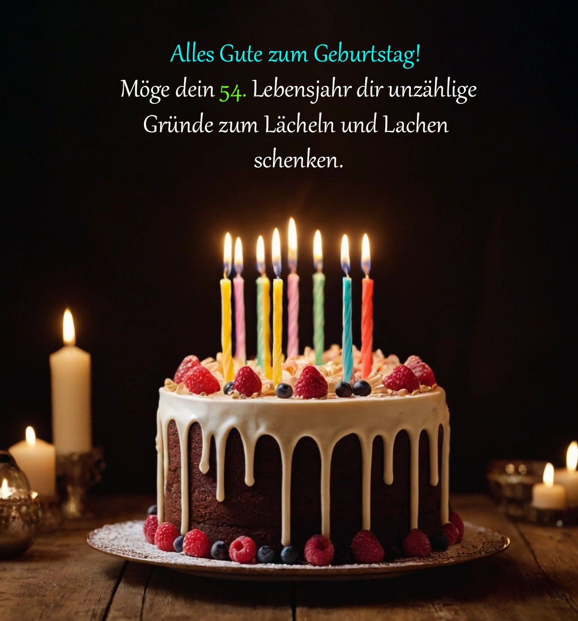 Sprüche für Glückwünsche zum 54. Geburtstag