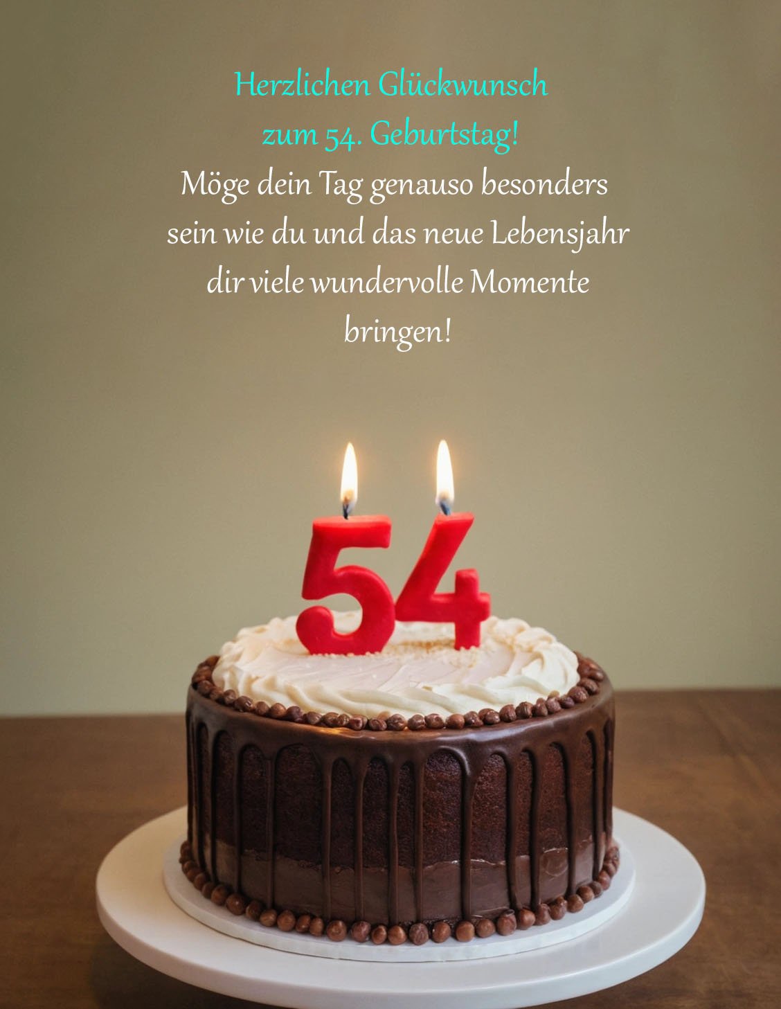 Sprüche für Glückwünsche zum 54. Geburtstag