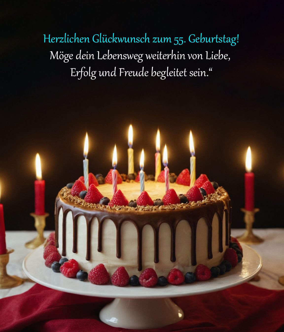 Sprüche für Glückwünsche zum 55. Geburtstag