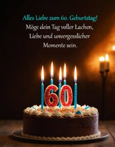 Sprüche für Glückwünsche zum 60. Geburtstag