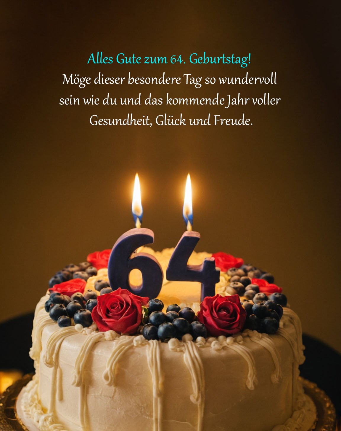 Sprüche für Glückwünsche zum 64. Geburtstag