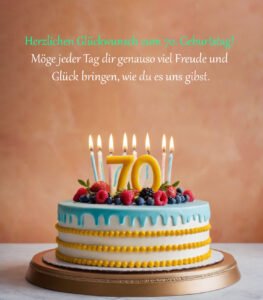 Sprüche für Glückwünsche zum 70. Geburtstag