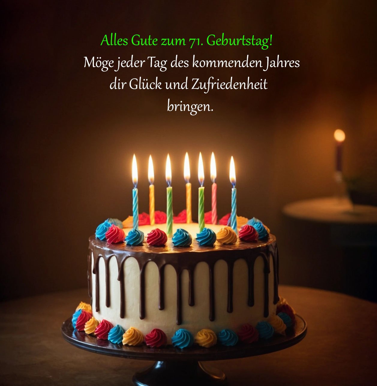 Sprüche für Glückwünsche zum 71. Geburtstag