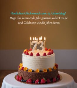 Sprüche für Glückwünsche zum 73. Geburtstag