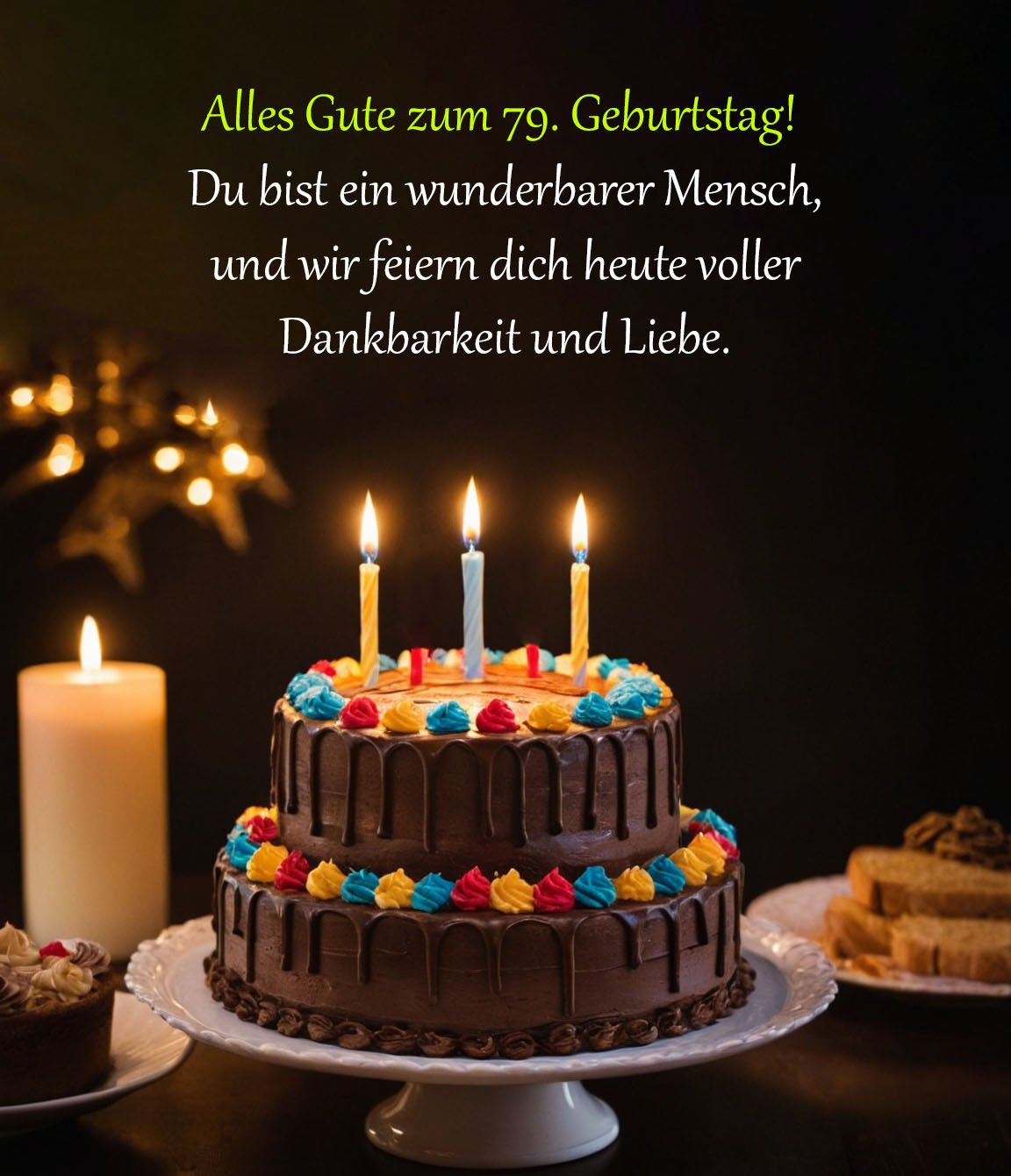 Sprüche für Glückwünsche zum 79. Geburtstag