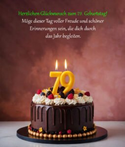 Sprüche für Glückwünsche zum 79. Geburtstag