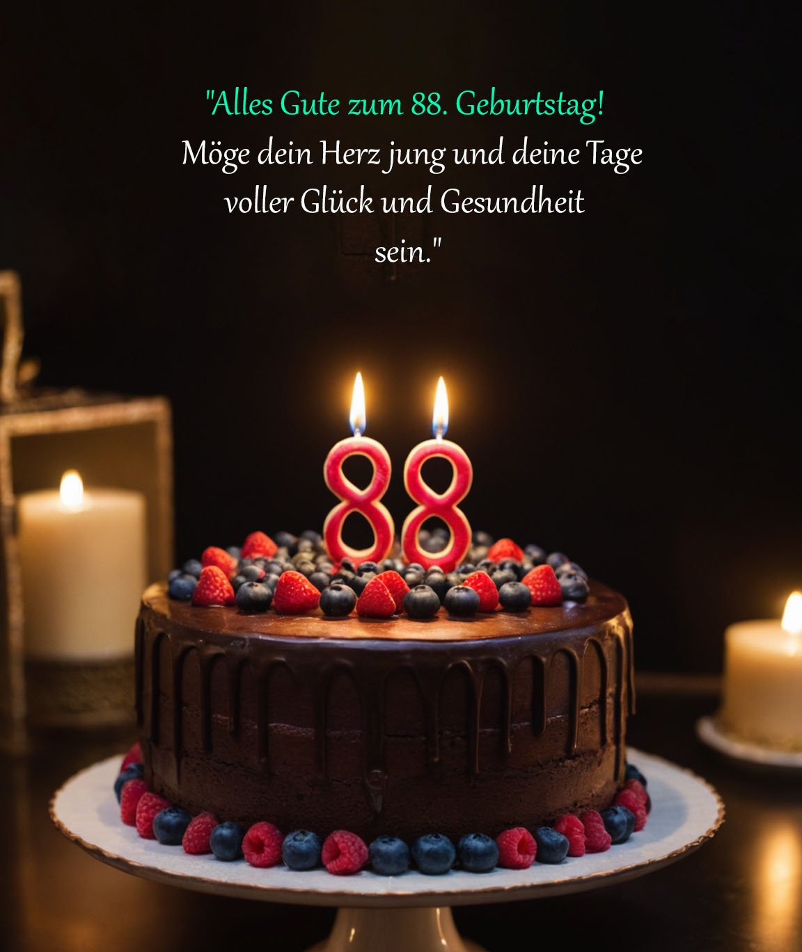 Sprüche für Glückwünsche zum 88. Geburtstag