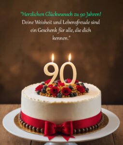 Sprüche für Glückwünsche zum 90. Geburtstag