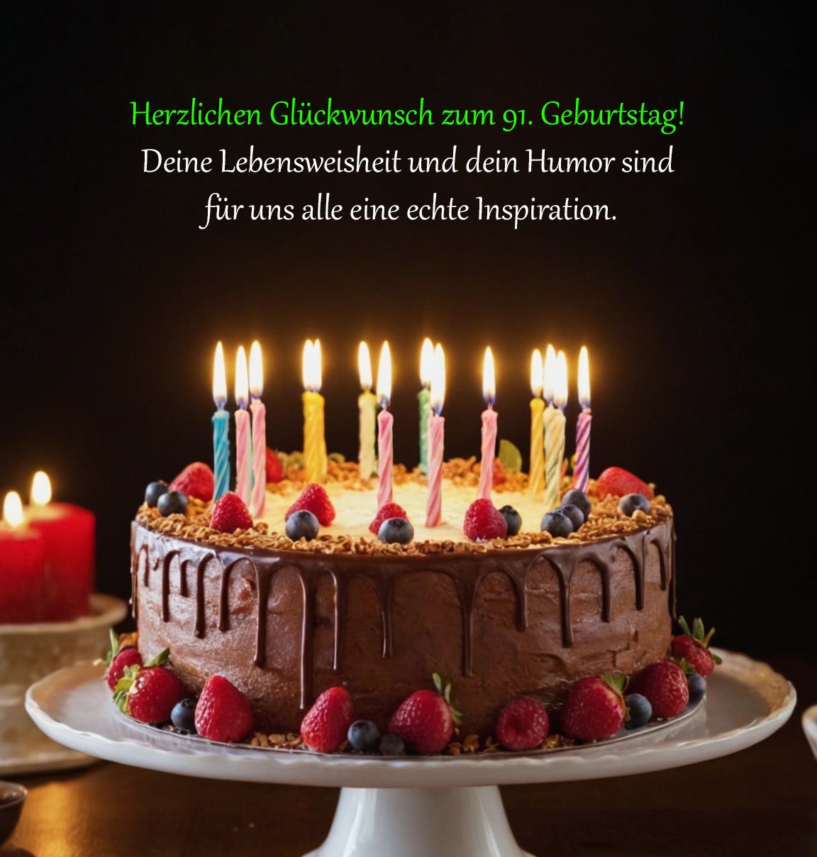 Sprüche für Glückwünsche zum 91. Geburtstag