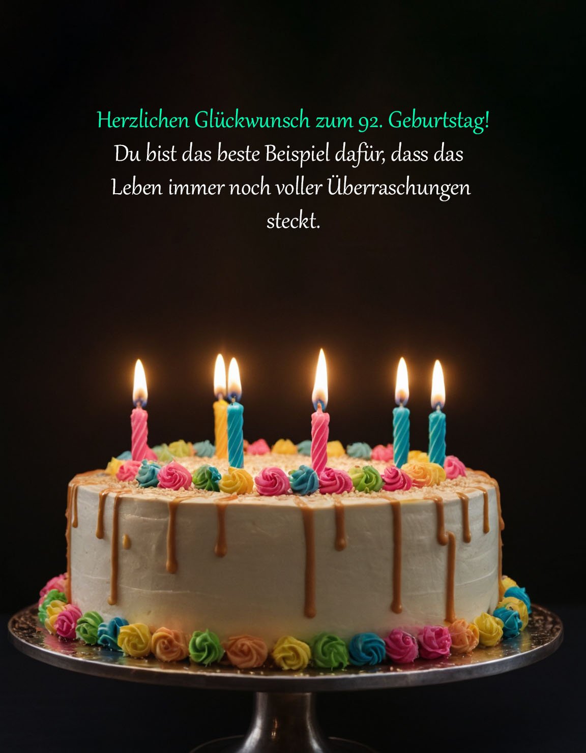 Sprüche für Glückwünsche zum 92. Geburtstag