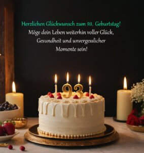 Sprüche für Glückwünsche zum 93. Geburtstag