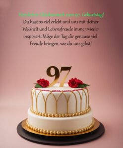 Sprüche für Glückwünsche zum 97. Geburtstag