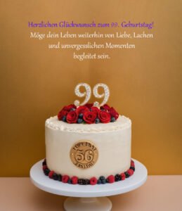 Sprüche für Glückwünsche zum 99. Geburtstag
